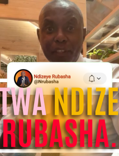 Nitwa Ndizeye Rubasha.